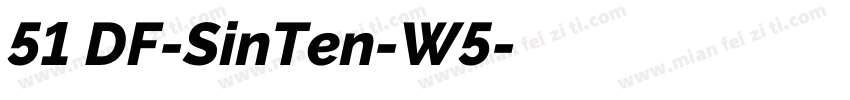 51 DF-SinTen-W5字体转换